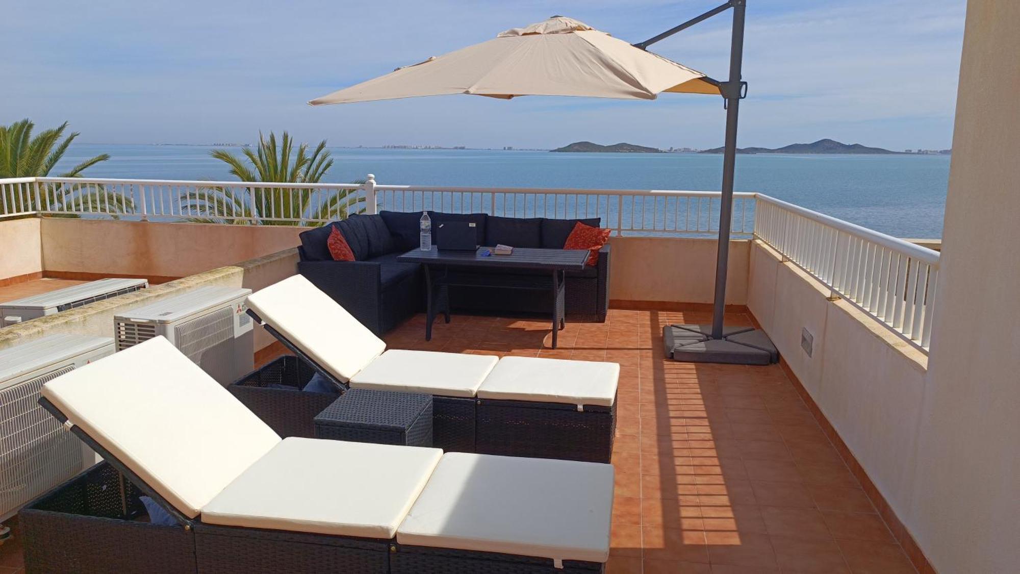 Top Floor Apartment Beachhouse, Beautiful Sea View, On The Beach! Cartagena Exterior foto